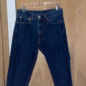 Levi's Dark Blue Straight Jeans